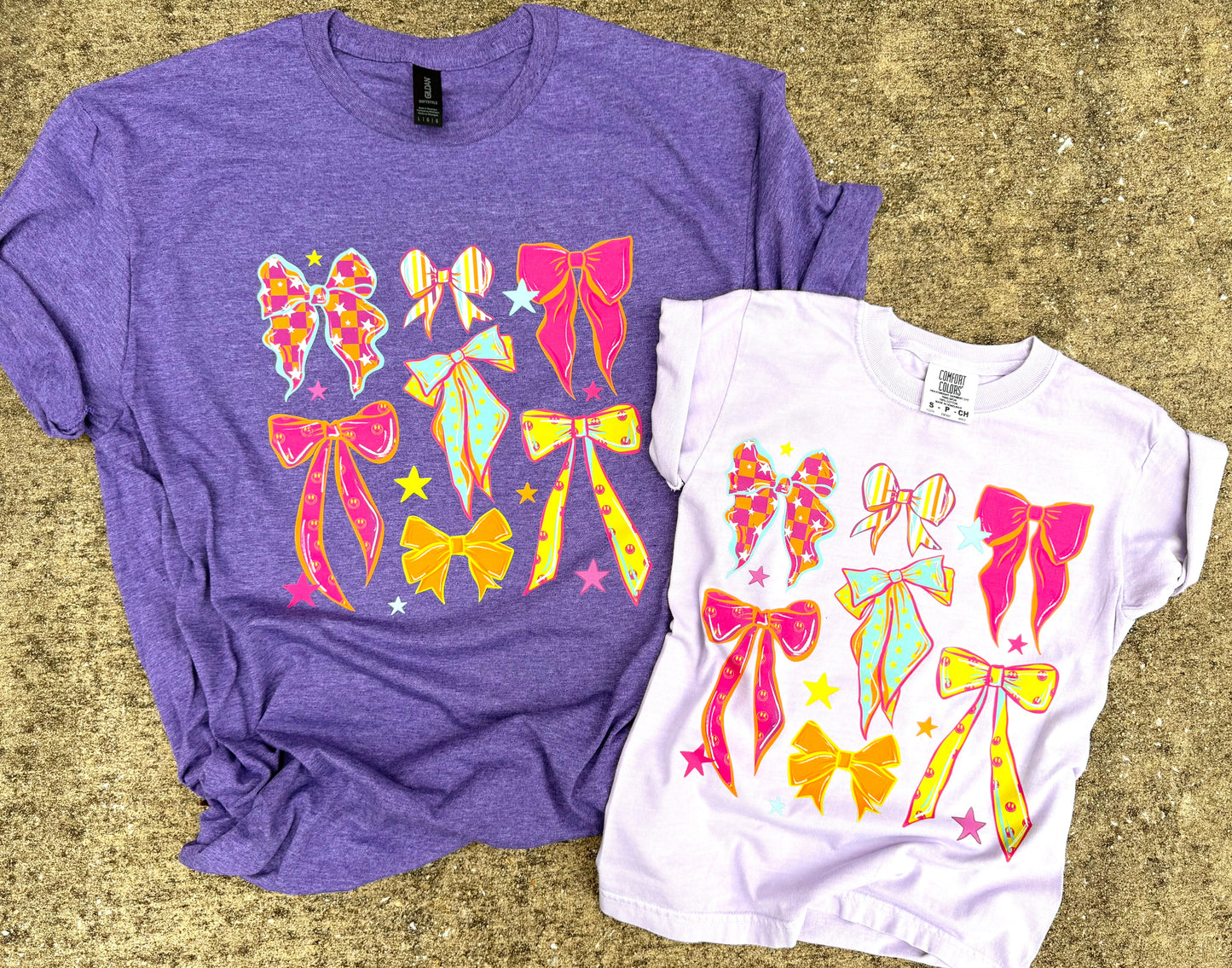 Neon Bow Graphic Tee - RTS