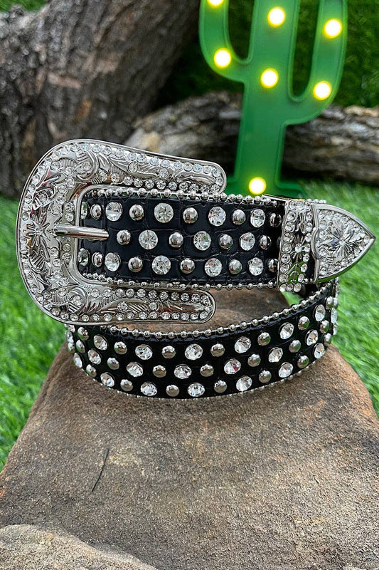 Black belt with RHINESTONES