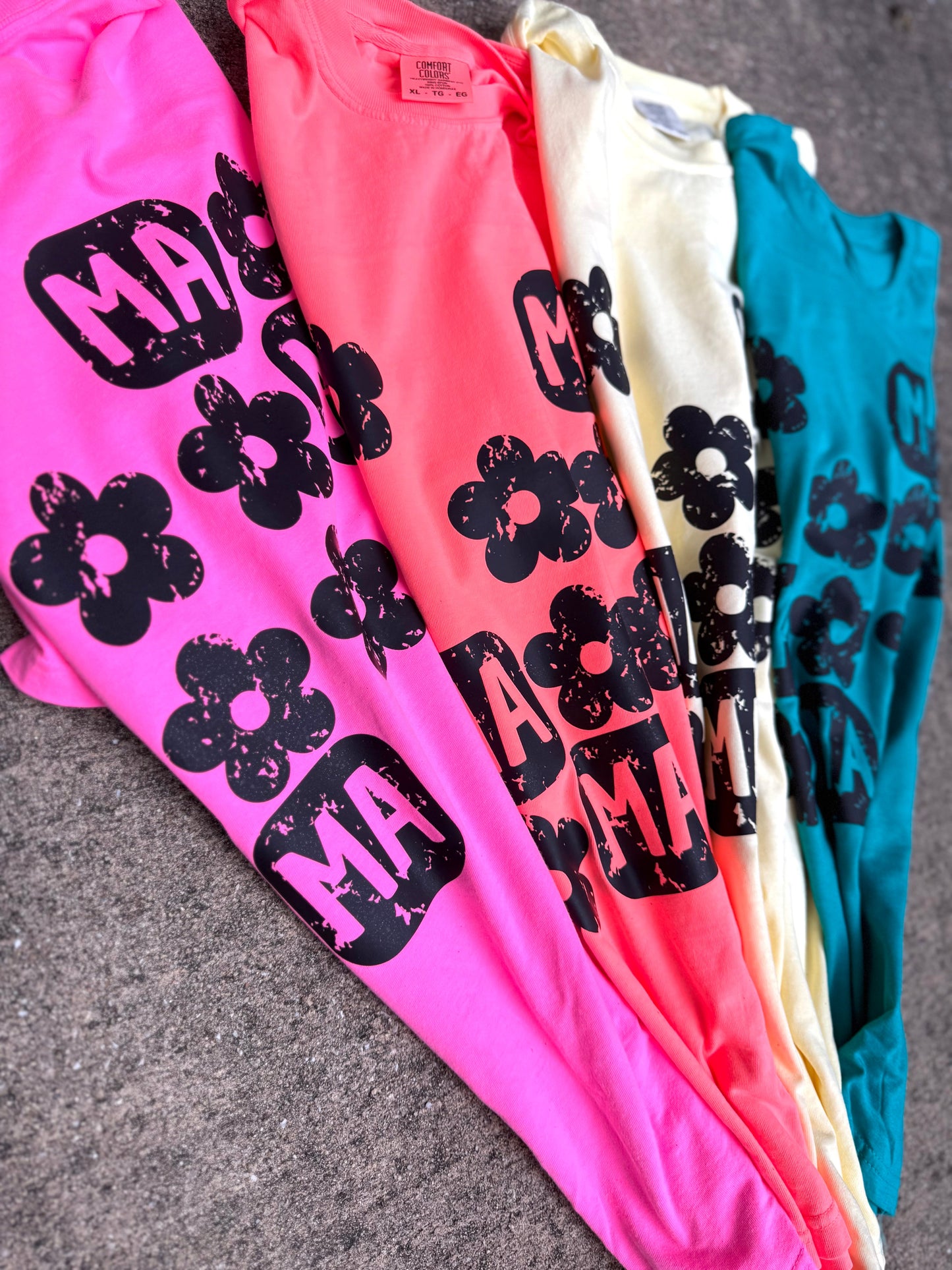Mama Flower Graphic Tee - RTS