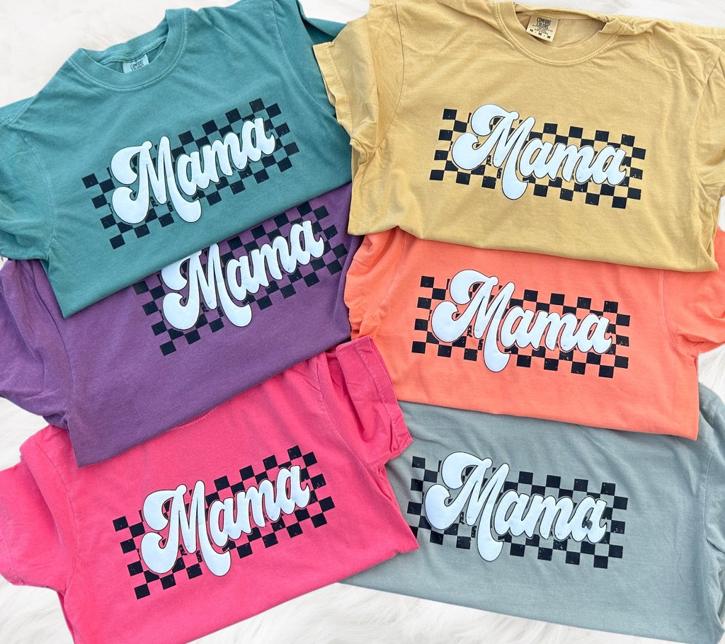 FALL CHECKERED MAMA PUFF - RTS