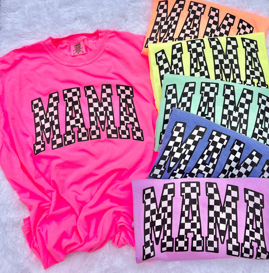 Neon Checkered Mama