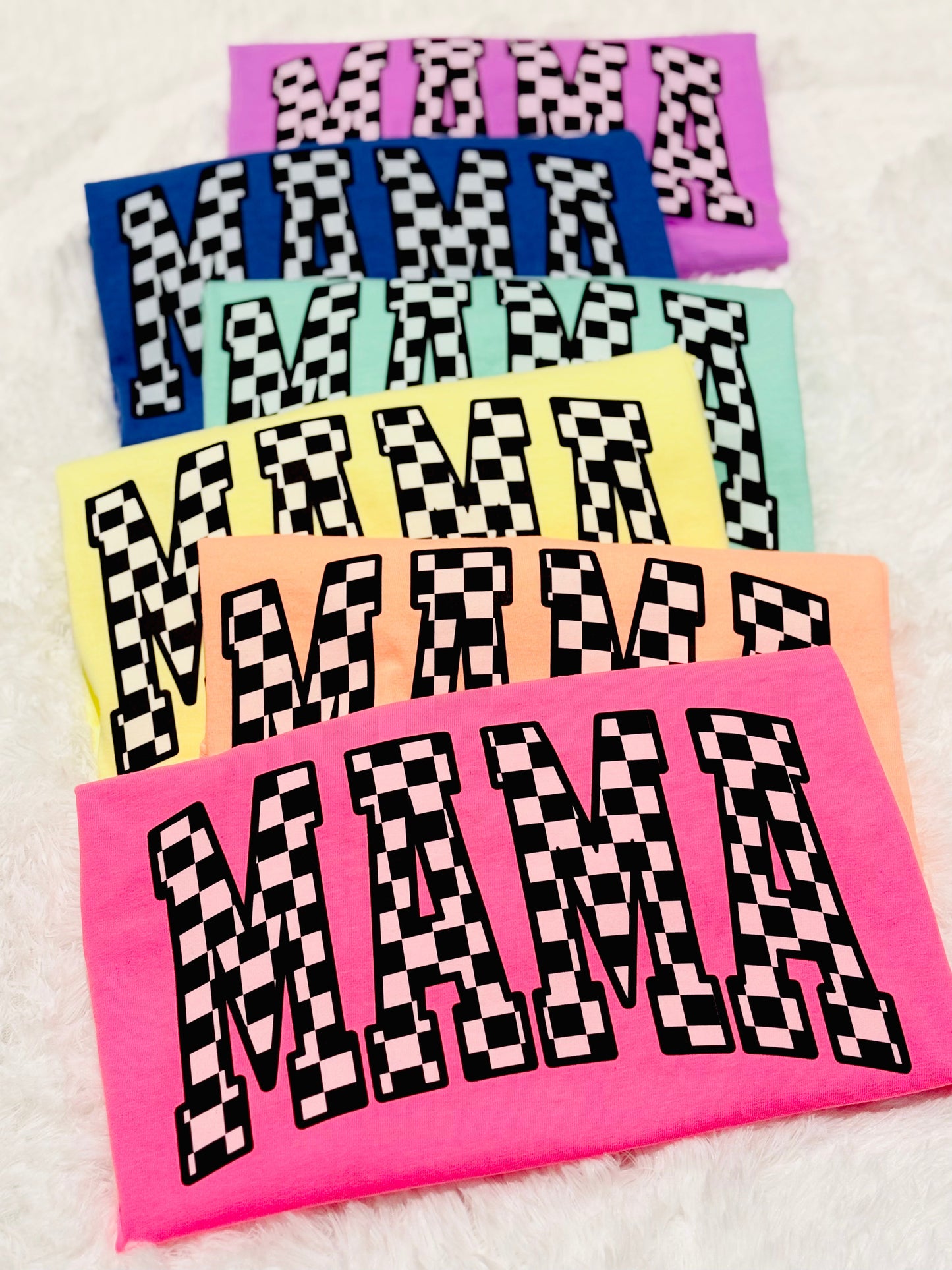 Neon Checkered Mama
