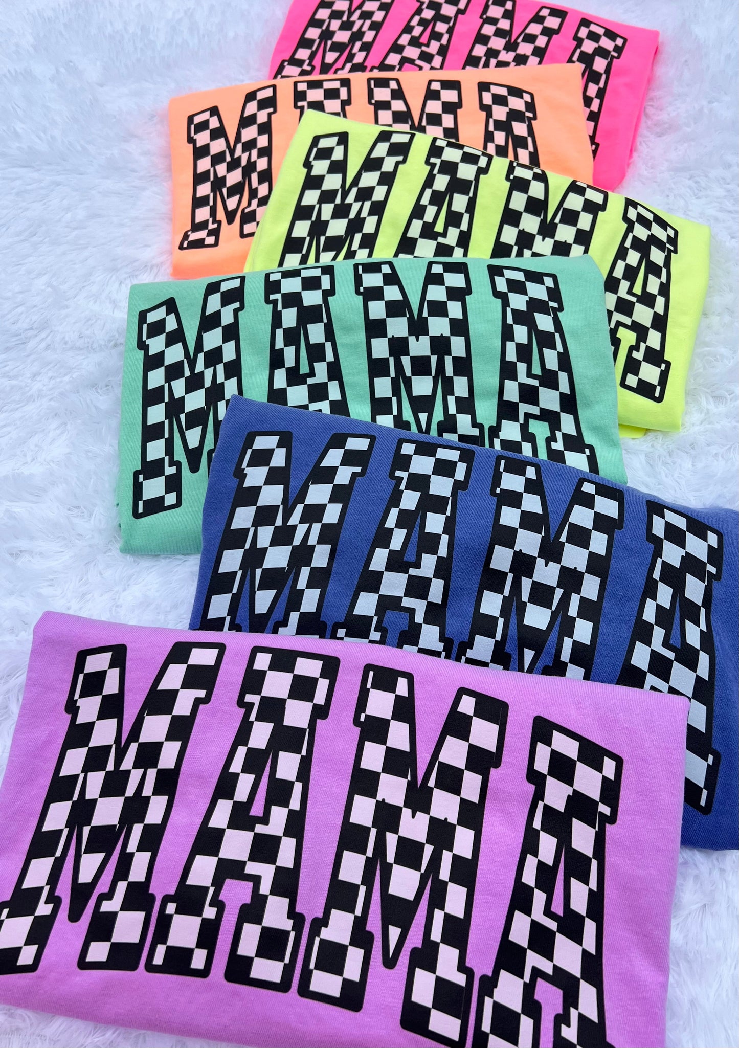 Neon Checkered Mama