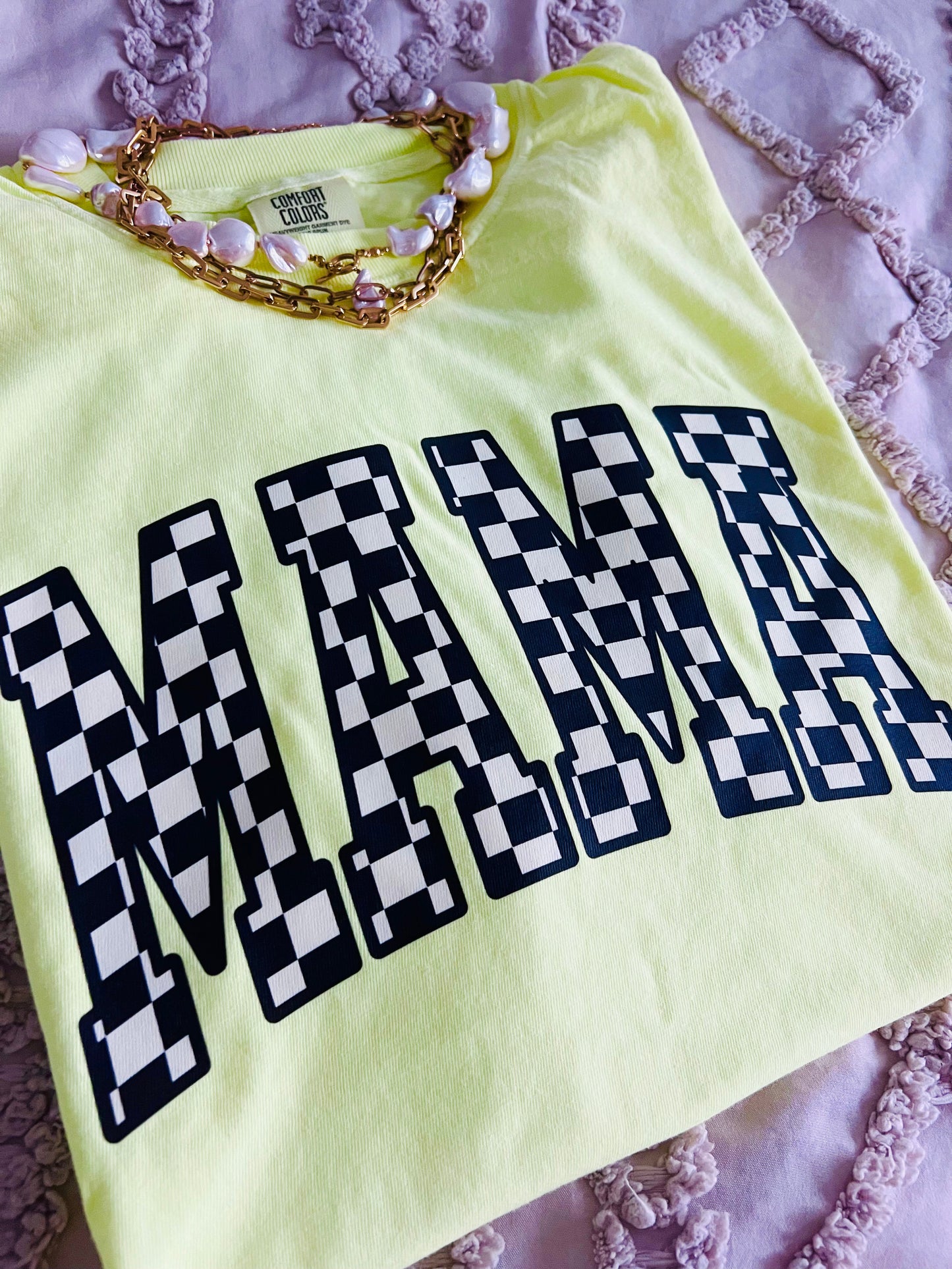 Neon Checkered Mama