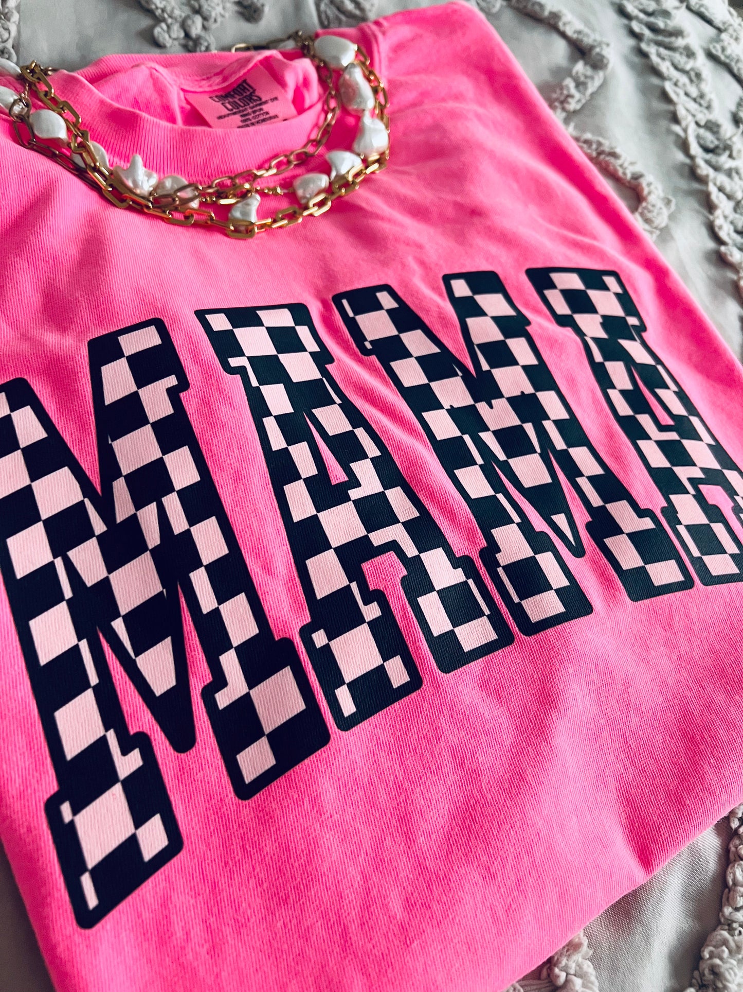 Neon Checkered Mama