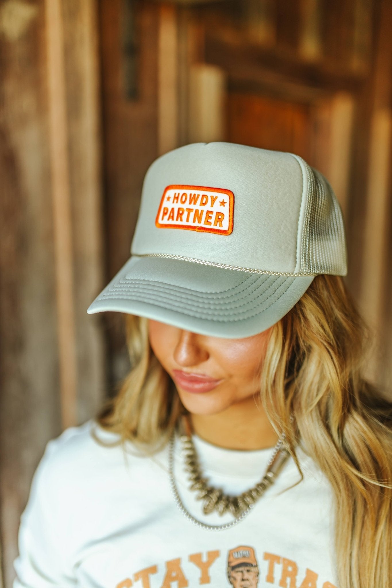 Howdy Partner Patch Trucker Hat